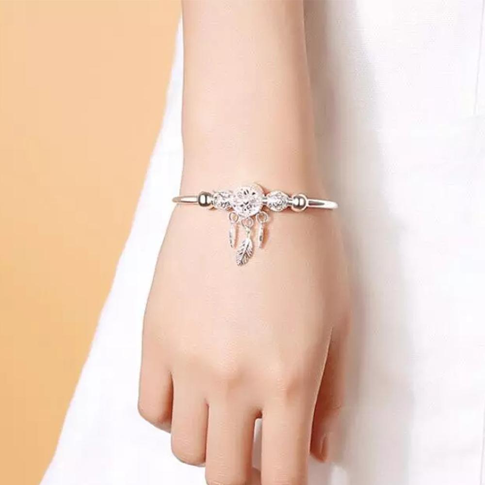 Lắc Tay Họa Tiết Lông Vũ Thời Trang Cho Nữ