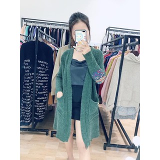 ÁO KHOÁC LEN DẠ ÉP MIẾNG CADIGAN