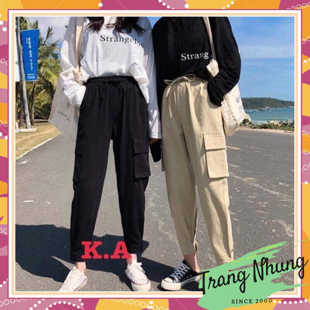 ⚡Unisex⚡ Quần kaki Thời trang Phối túi hộp Hai Hông HAVU871 Nam, Nữ Cao Cấp - Phân phối chính thức Trang Nhung Store