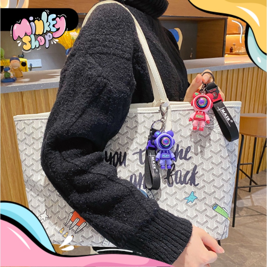 Móc Khóa Đẹp Hình Phi Hành Gia Cute phụ kiện Túi Xách dễ thương -Minkey