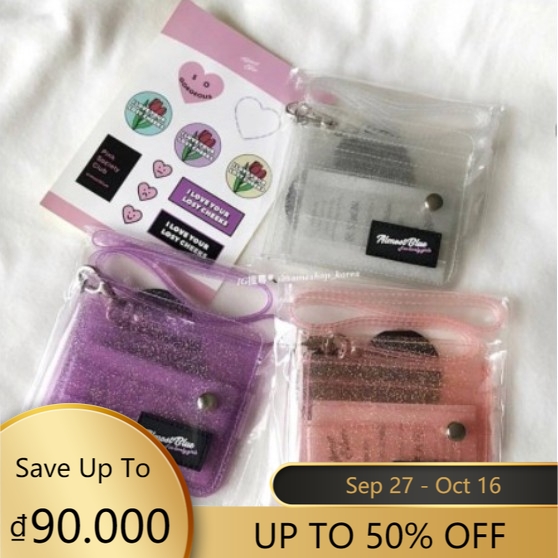 Ví tiền bằng nhựa trong suốt ALMOST BLUE VN