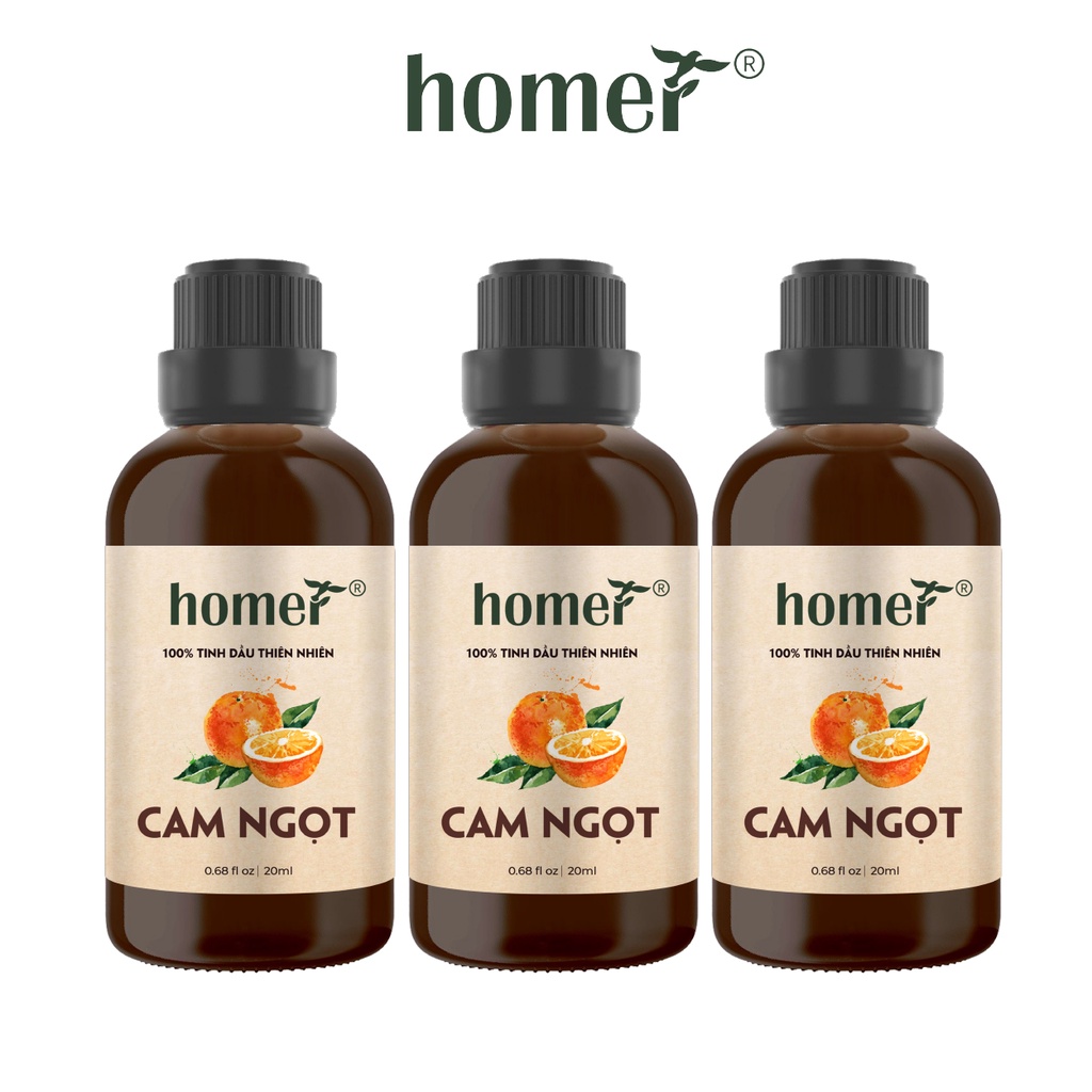 Combo 3 tinh dầu Cam Ngọt Homer 20ml/chai