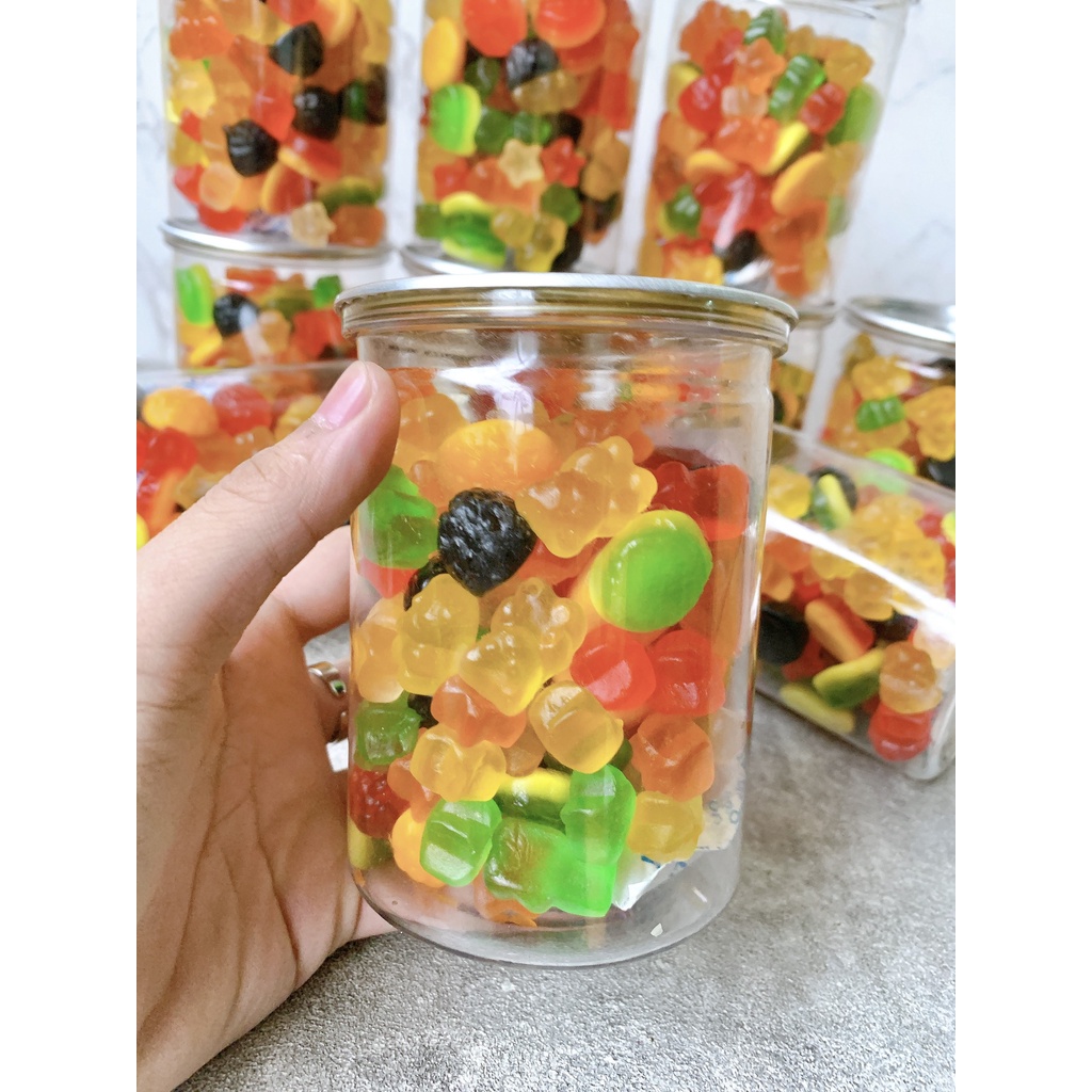 Kẹo chip chip nhiều vị 400g hũ pet tiện lợi, ăn vặt LASTFOOD Hà nội với các món ăn vặt hương vị vùng miền ngon giá tốt