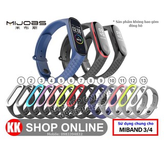 Dây đeo MIJOBS vân sần thay thế cho Xiaomi Miband 3 Xiaomi Miband 4