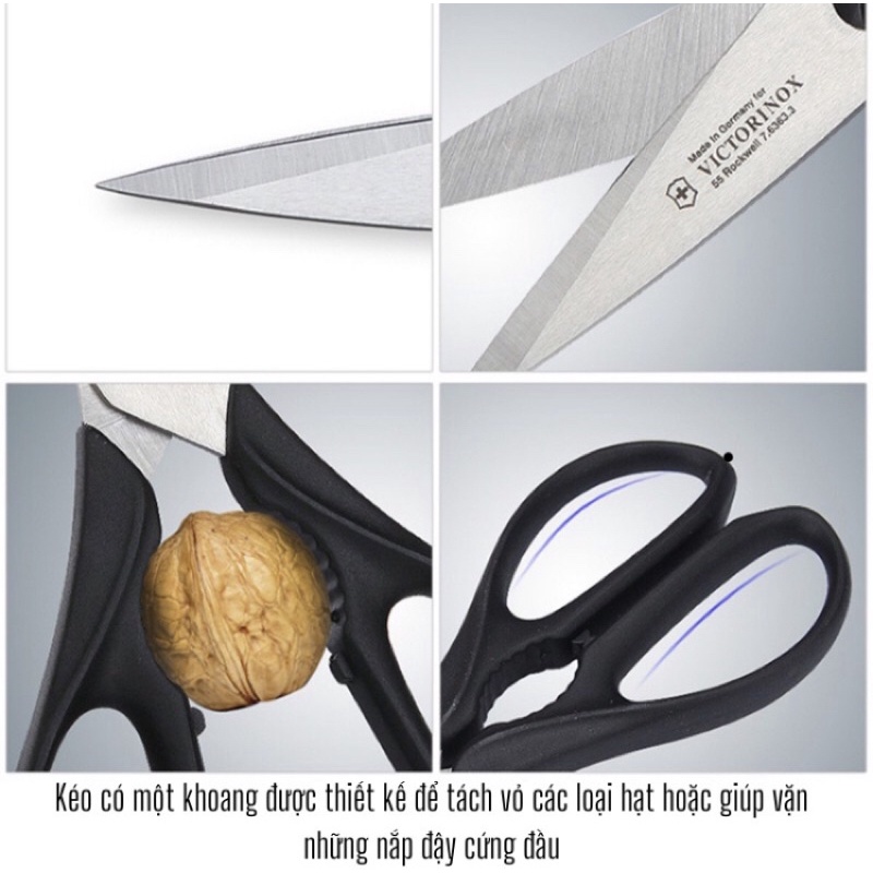 Kéo làm bếp đa năng Victorinox chuyên cắt thịt mổ cá - Thuỵ Sỹ