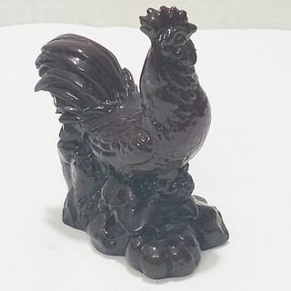 Tượng 12 con giáp gà nhỏ màu gỗ