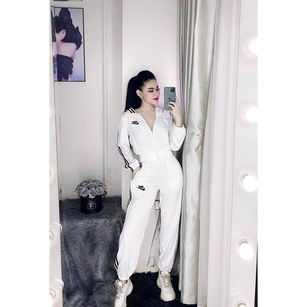 Bộ Thể Theo Thao Nữ Dáng Croptop - Bộ Thể Theo Thao Nữ Thêu Logo Nhiều Thương Hiệu