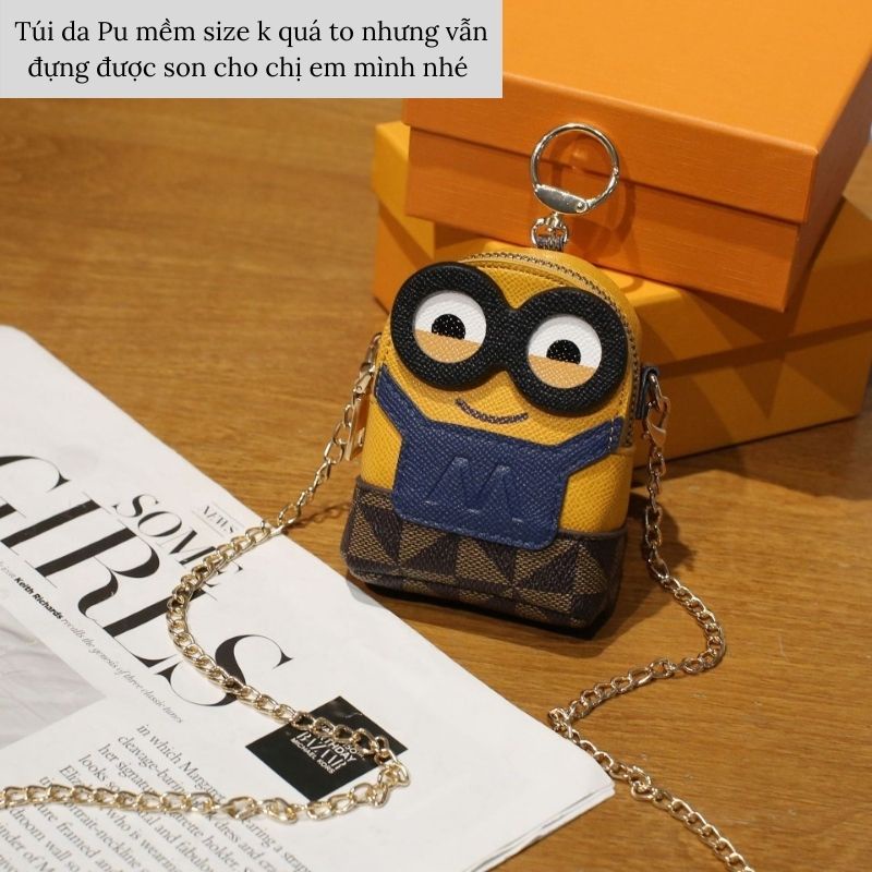 Túi đeo chéo minion chất da siêu mềm