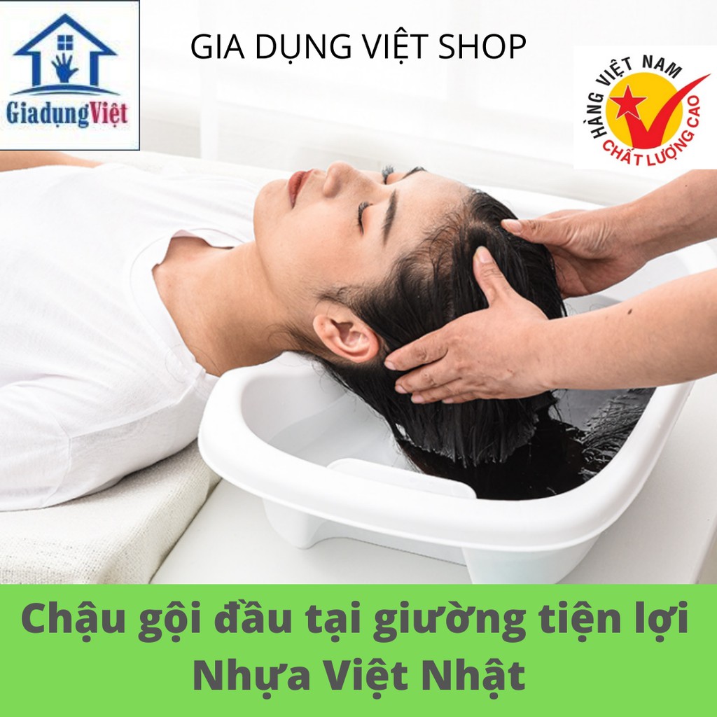 Chậu gội đầu tại giường cho người già, bà bầu, trẻ nhỏ Nhựa Việt Nhật
