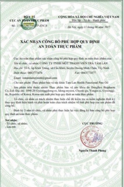 Tinh dầu Thông Đỏ Tâm Lan Health Functional Pine Oil 100 viên