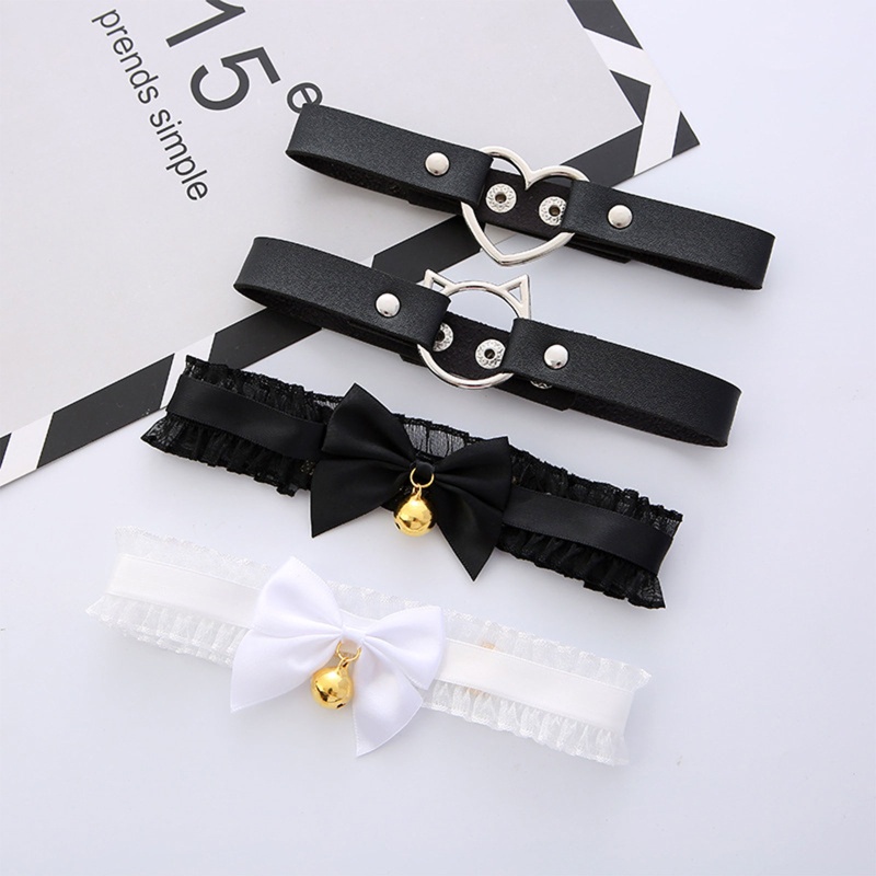 Vòng cổ choker da/ ren nhiều kiểu tùy chọn quyến rũ cho nữ 10MK