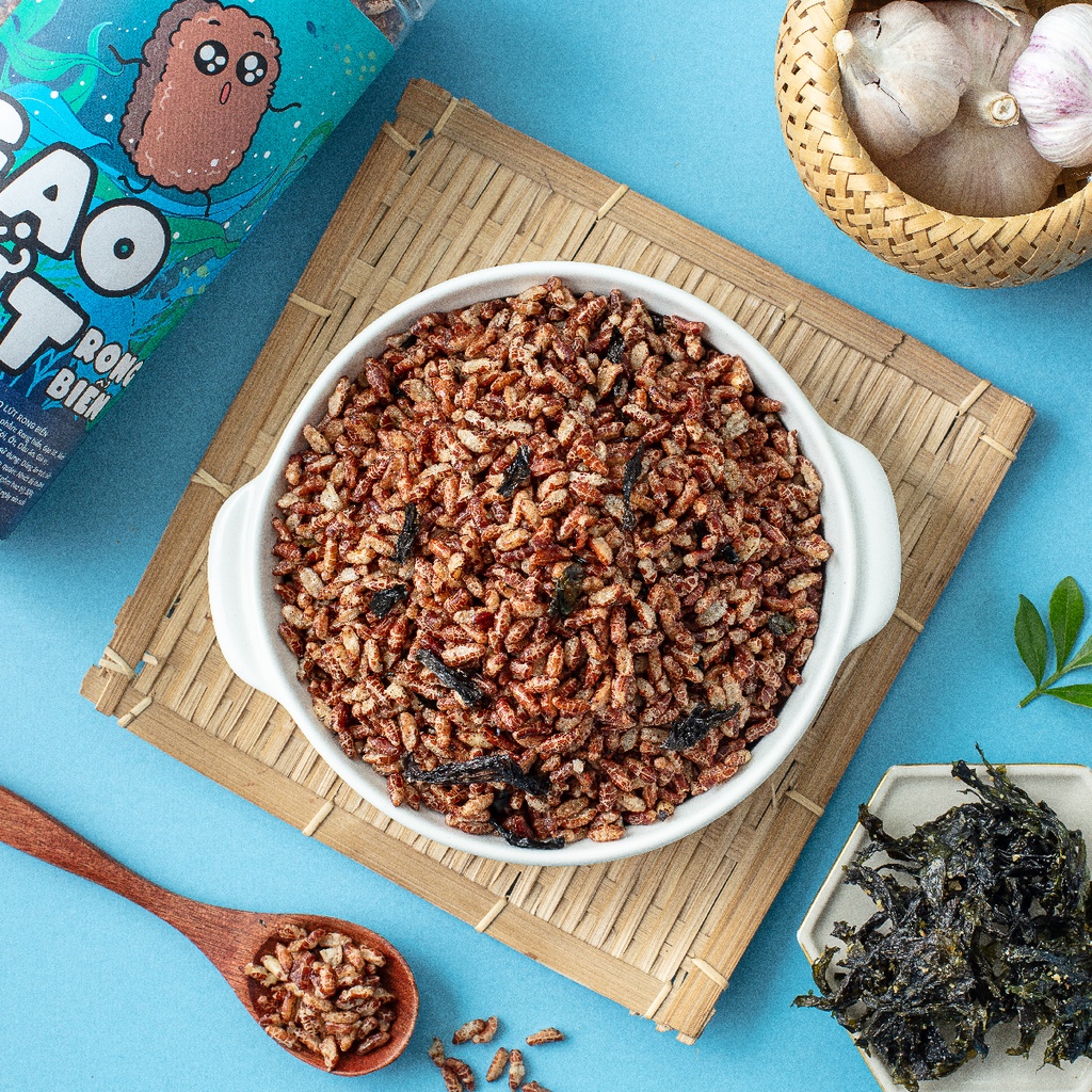 Gạo lứt rong biển 300g DumBum, đồ ăn vặt Hà Nội, vừa ngon vừa rẻ