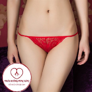 Quần lót ren dây hông siêu sexy màu đỏ s6