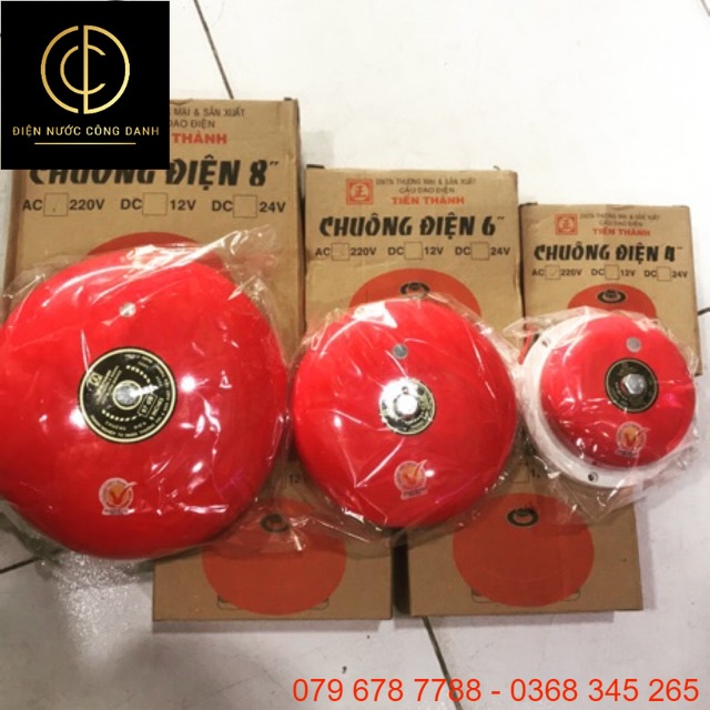 Chuông điện Tiến Thành 8", 6",4" 220vac