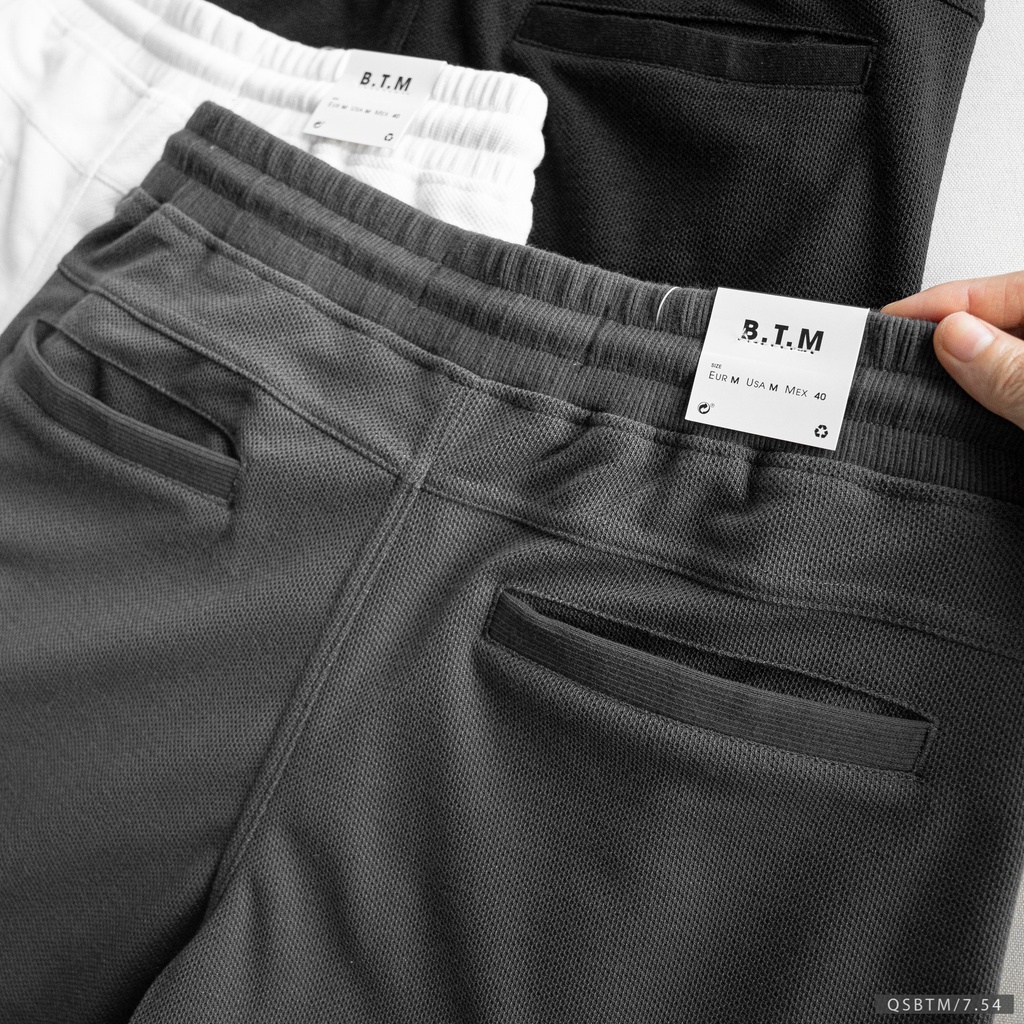 Quần short lửng nam chất thun pique chính phẩm,form slim, phong cách trẻ trung, hiện đại 9679