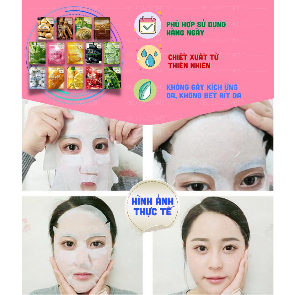 Bộ 10 gói Mặt nạ giấy dưỡng da 3W CLinic Fresh Mask Sheet 23ml x10