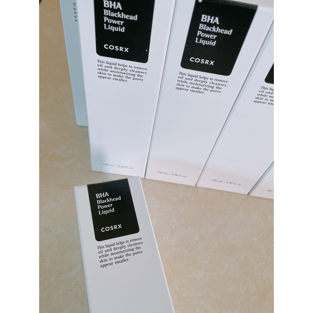 Dung dịch tẩy da chết hóa học giảm mụn đầu đen, se khít lỗ chân lông Cosrx BHA Blackhead Power Liquid 100ml