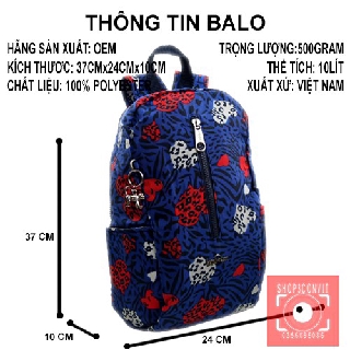 Balo thời trang logo Kipling