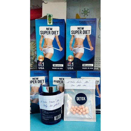 Viên uống giảm cân new super diet của mỹ dành cho cơ địa khó giảm - 7 ngày