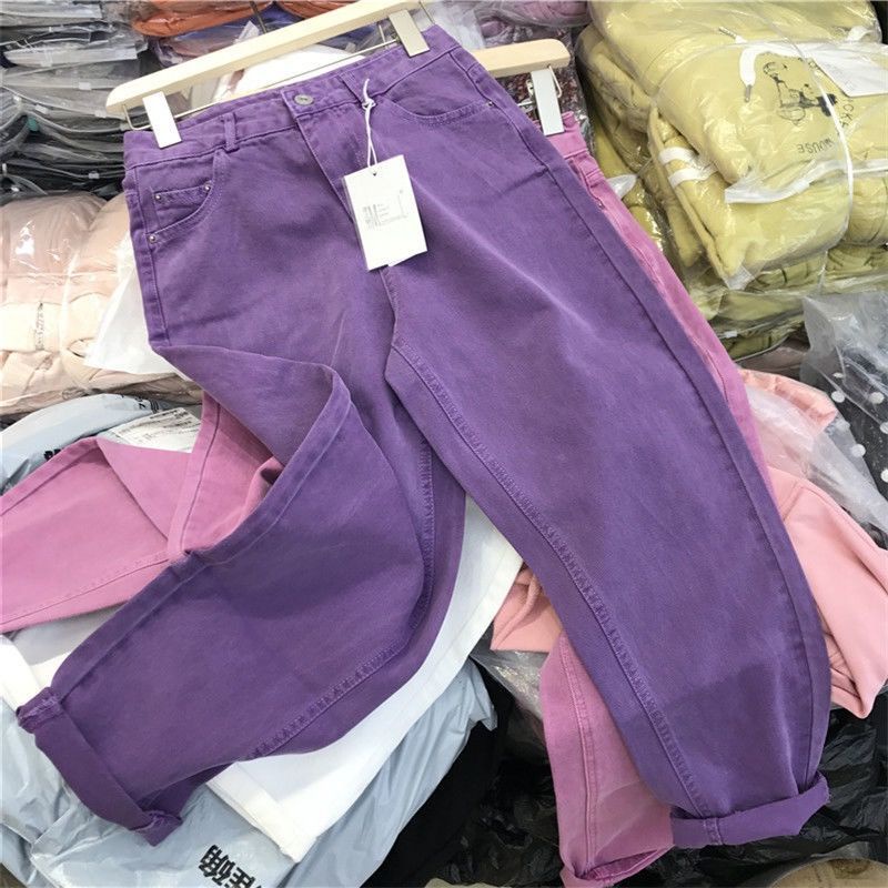 Quần jean ống rộng phong cách thu đông thời trang cho nữ