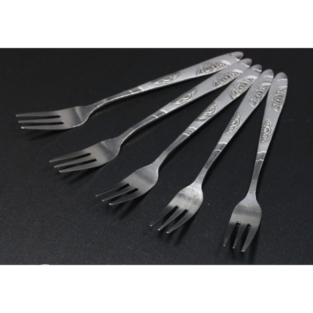 Bộ 10 nĩa inox hoạ tiết loại 1