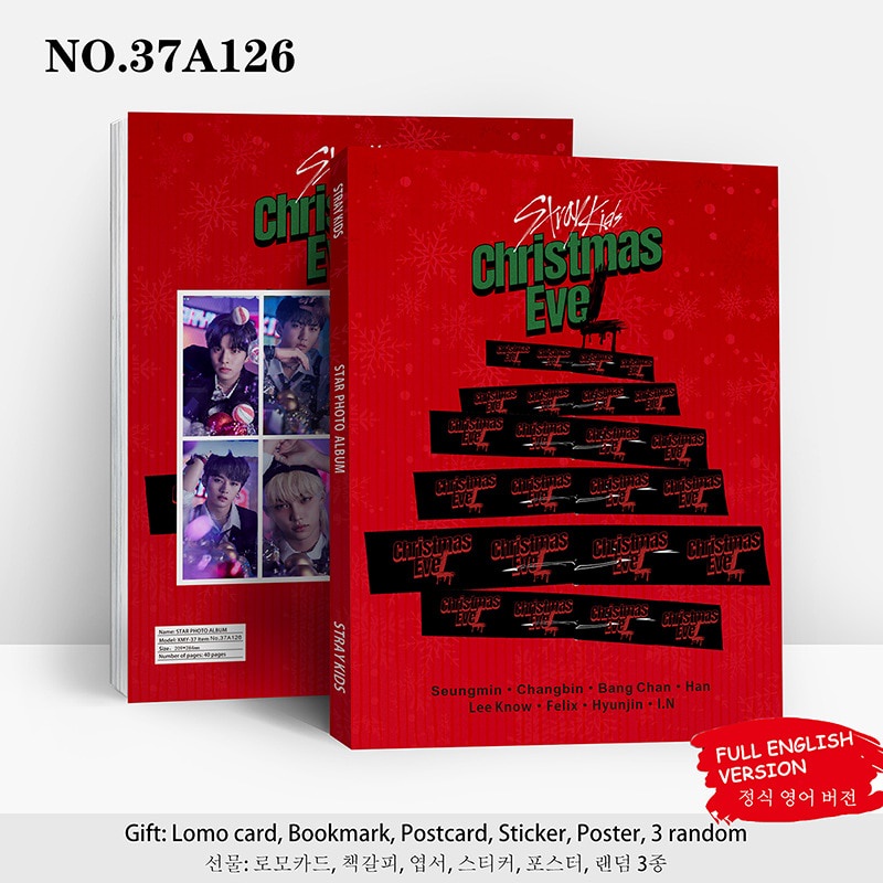Album Ảnh 80 Trang Kpop Straykids Bộ Sưu Tập Lomo Thẻ Đánh Dấu Trang