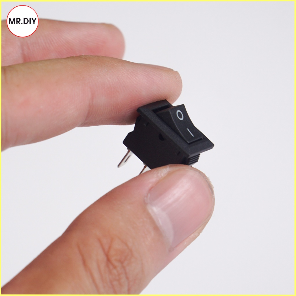 Công Tắc Bập Bênh 2 Chân 3A 250V KCD11 2 Màu Đỏ - Đen
