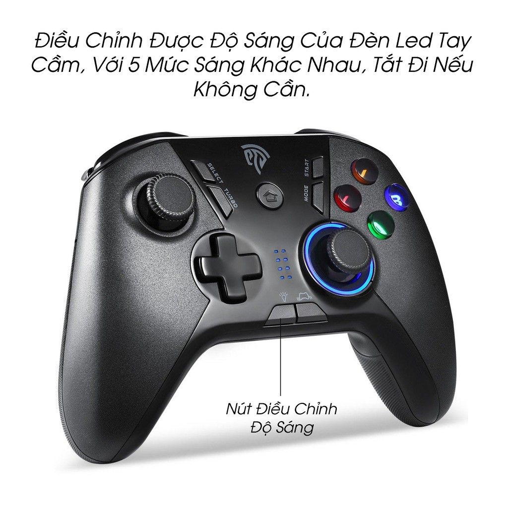 Tay Cầm Chơi Game Không Dây Easy 9110 cho PC, Mobile(Android), Nintendo SW Có Rung Của