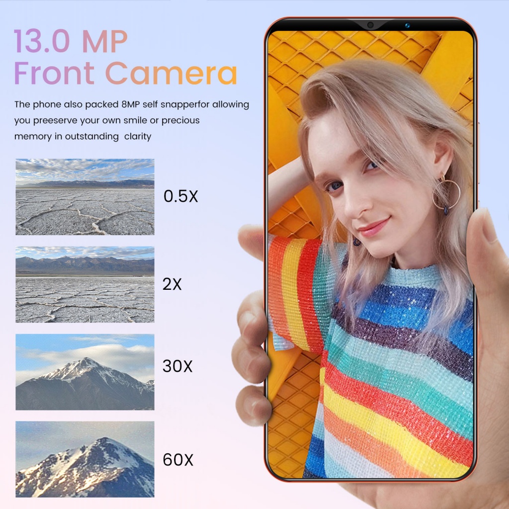 Điện thoại di động mới Note30 Plus  chơi game màn hình lớn 5G camera HD phiên bản 2022 hỗ trợ COD