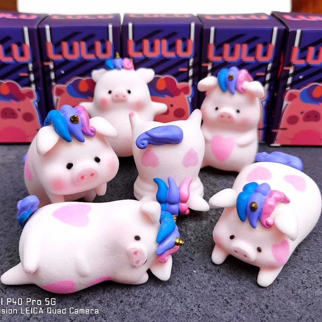 Mô hình heo Lulu Unicorn lông nhung