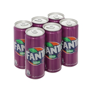 Lốc 6 Lon Nước Ngọt Fanta Đủ Vị 320ml