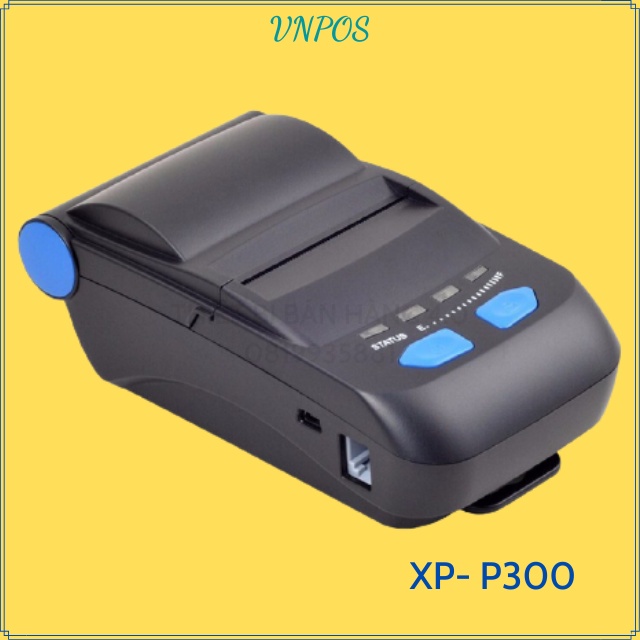 [NHẬP MÃ THIE9 GIẢM 8%]Máy in hóa đơn cầm tay mini Xprinter P300, In bill kết nối Bluetooth từ điên thoại Iphone, Androi