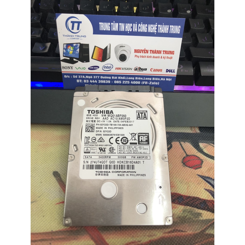 Ổ cứng HDD Laptop 500GB, 1TB 2.5&quot; SATA 3 - Hàng Cũ tháo máy Sức khoẻ GOOD 100% (Hỗ trợ cài win theo yêu cầu)