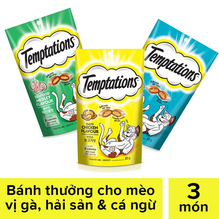 Bánh thưởng cho mèo Temptation 85g