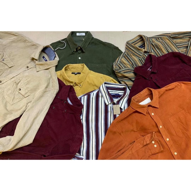 Sơ mi nhung vintage (ib để chọn nhiều mẫu và lấy số lượng nhiều)