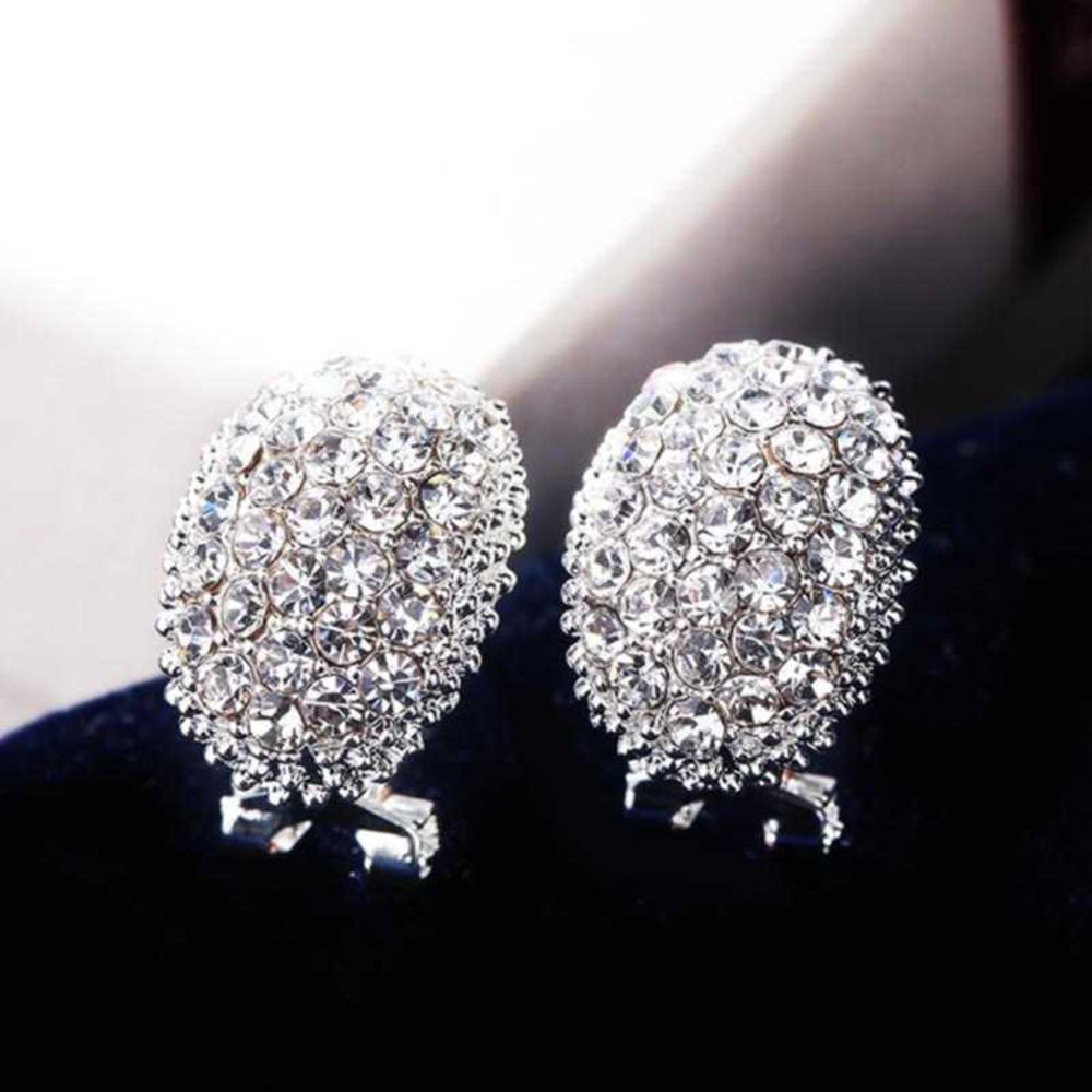 Khuyên tai bạc đính đá Cubic Zircon cho nữ