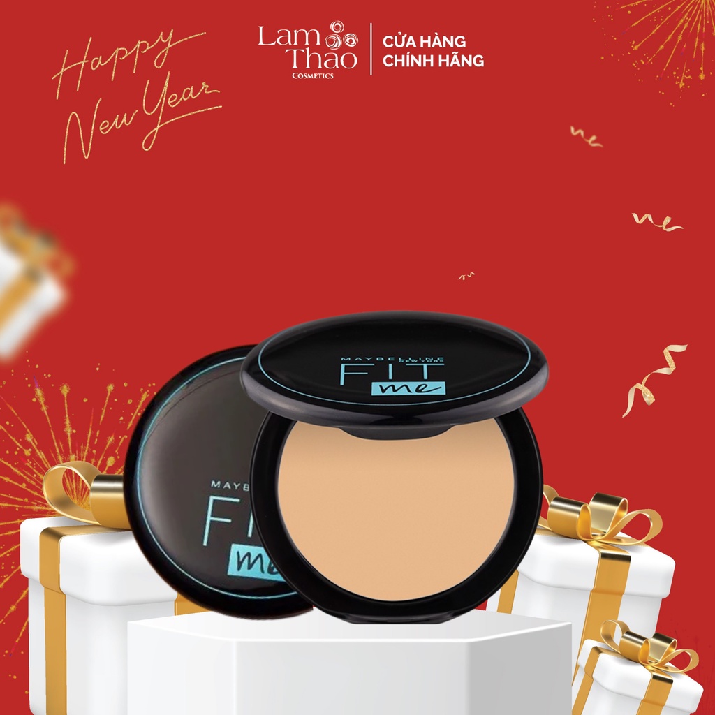 Phấn Nén Mịn Lì Kiềm Dầu 12H Maybelline Fit Me Matte + Poreless Powder 12H Oil Control SPF 28 PA+++ 6G