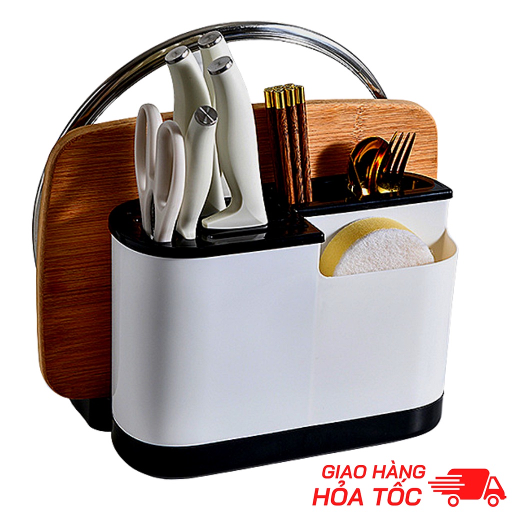 Ống Đũa Nhựa Cài Giao Thớt Cao Cấp Kết Hợp Để Nắp Vung Đa Năng Chất Liệu ABS