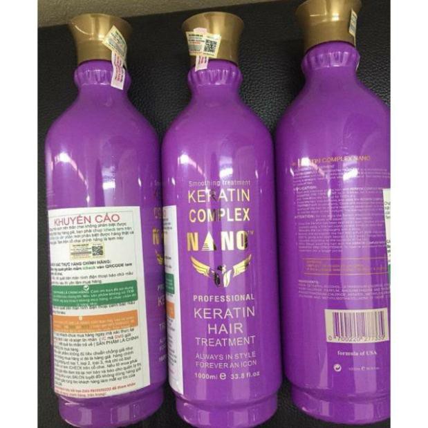 [CHÍNH HÃNG] Hấp Keratin Complex Nano siêu phục hồi tóc hư tổn 1000ML