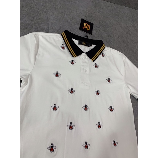 ÁO thun nam cổ trụ thêu ong