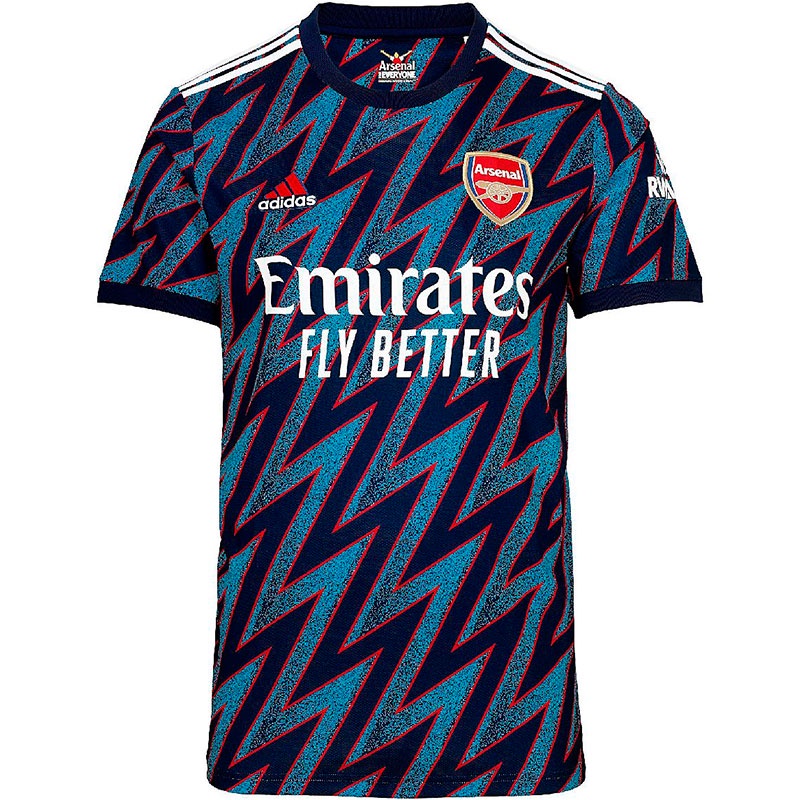 Áo Thun Đá Banh Arsenal Số 3 Năm 2021-2022 Chất Lượng Cho Nam