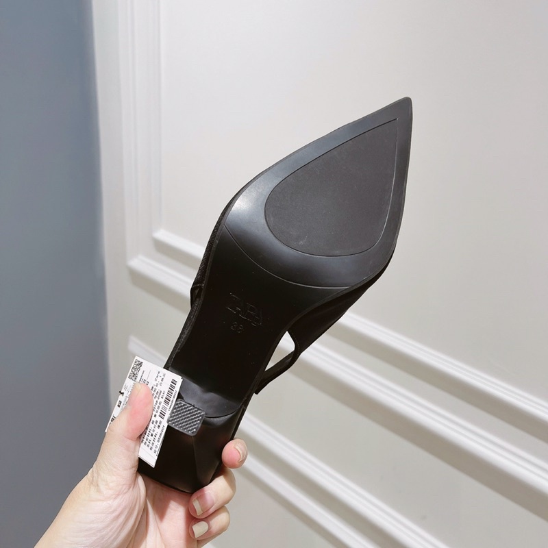 Sandal cao gót lụa đá đen hot hit hàng cao cấp fullbox