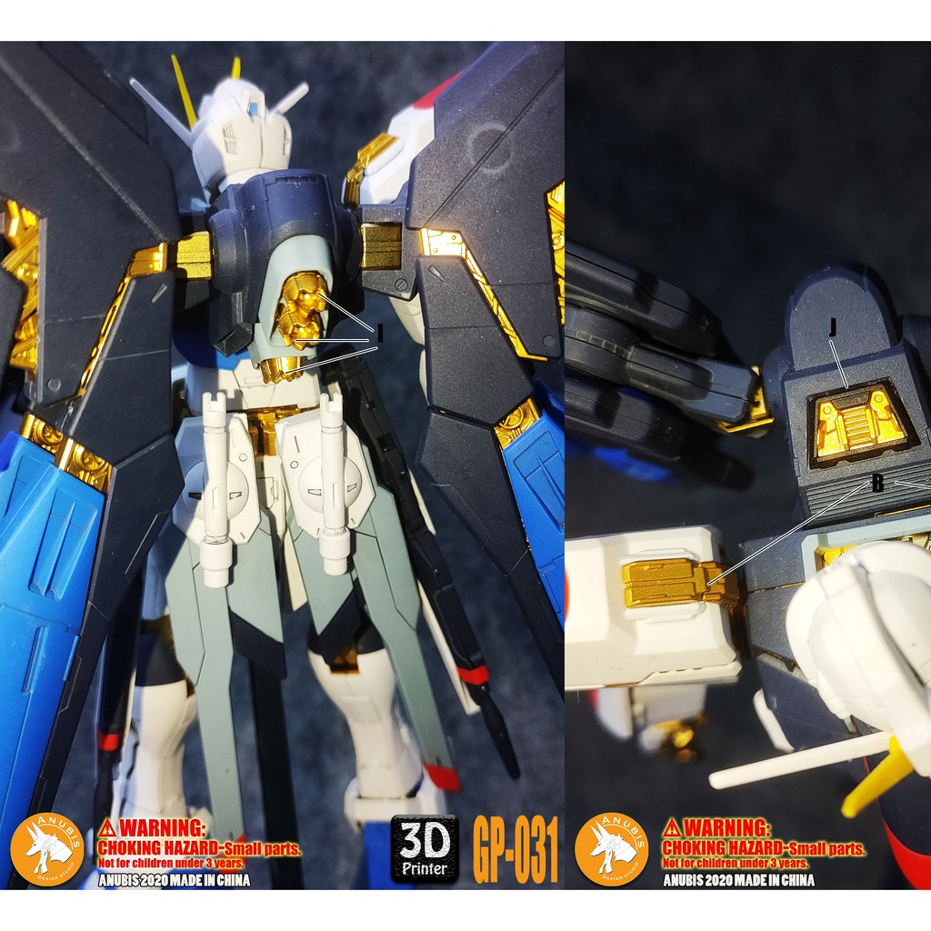 PHỤ KIỆN MOD ANUBIS - CHI TIẾT NHỰA MÔ HÌNH IN 3D CHO MG 1/100 STRIKE FREEDOM - GP031