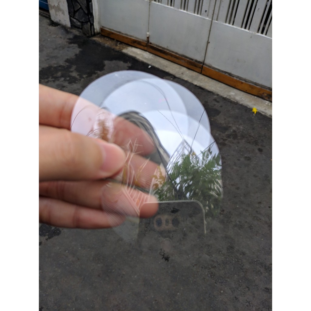 10 Phôi huy hiệu 5.8cm mặt lưng nhựa - ghim gài cố định