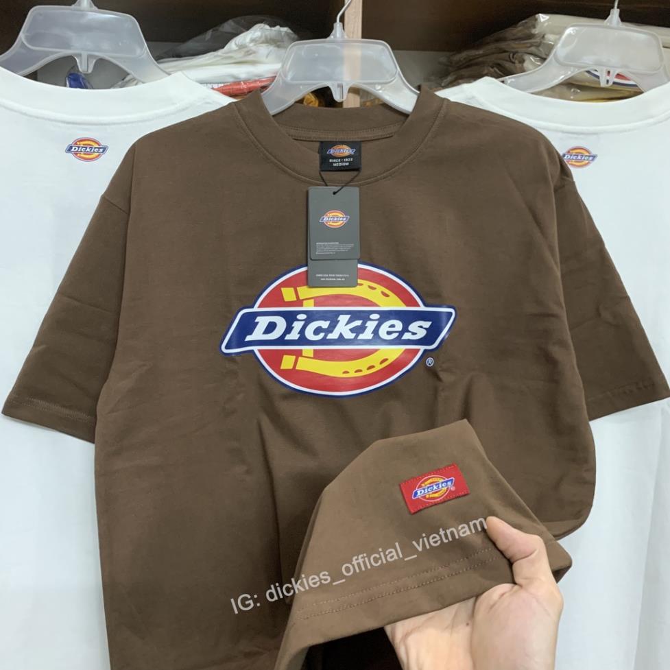 Áo Thun Tay Lỡ unisex Tshirt Dickies Màu Nâu - Áo thun Dickies Nam Nữ Link 5