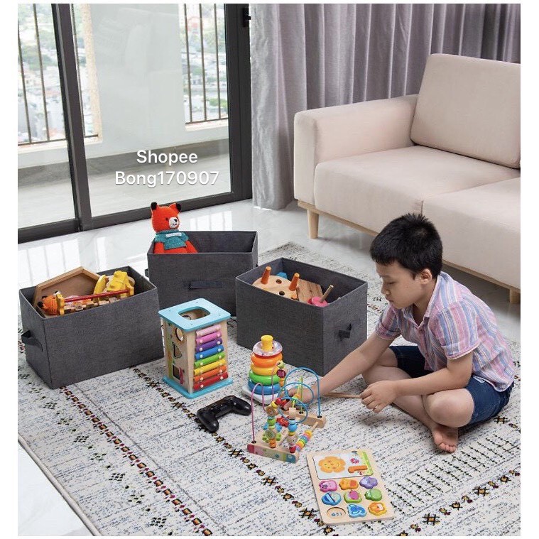 Bán lẻ 1 Hộp Đựng Quần Áo Không Nắp 38x25xcao25cm
