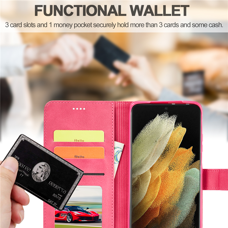 Bao da điện thoại nắp lật từ tính cho Samsung Note20 Ultra Note10 Plus A91/ S10 Lite A72 A71 A51 a50 A42 A32 A21S 5g