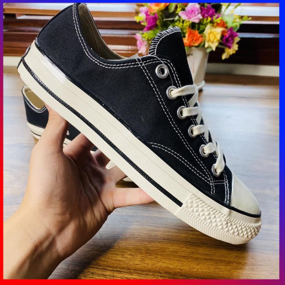 Giày CV Đen Cổ Thấp Sneaker đi học nam nữ tặng sinh nhật đẹp nhất tuổi học trò