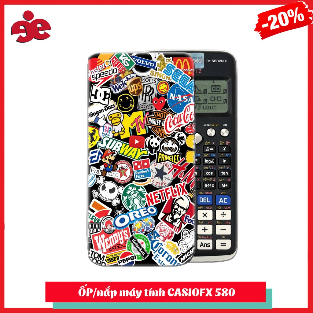 Ốp máy tính CasioFx 580 - Nhận in theo yêu cầu. Các bạn vui lòng gửi hình qua phần chát cho shop nha!!