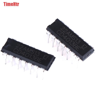 Set 10 Chip Cd4013Be Cd4013 Dual D-Type Ic Dip-14
